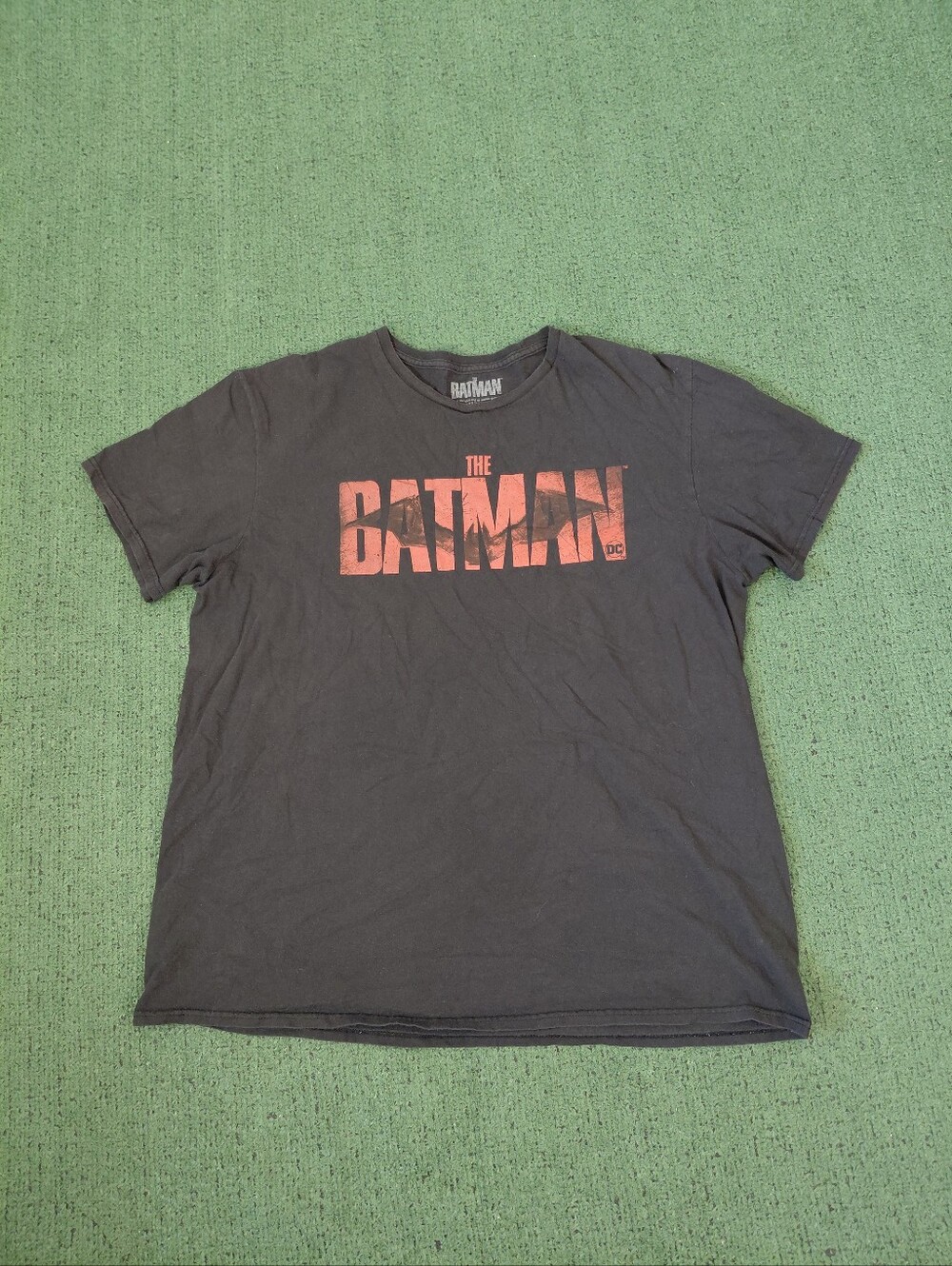 DC The Batman 2022 Movie Promo Black T Shirt Sz XL